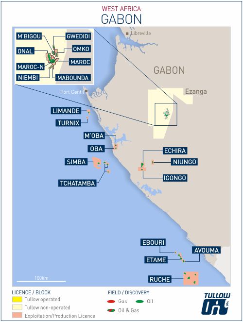 Tullow Oil To Sell West Africa Assets For Up To 180 Million Hart Energy   Tullow Oil Gabon Asset Map 